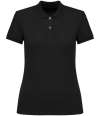 NS208 Native Spirit Ladies Piqué Polo Shirt Black colour image